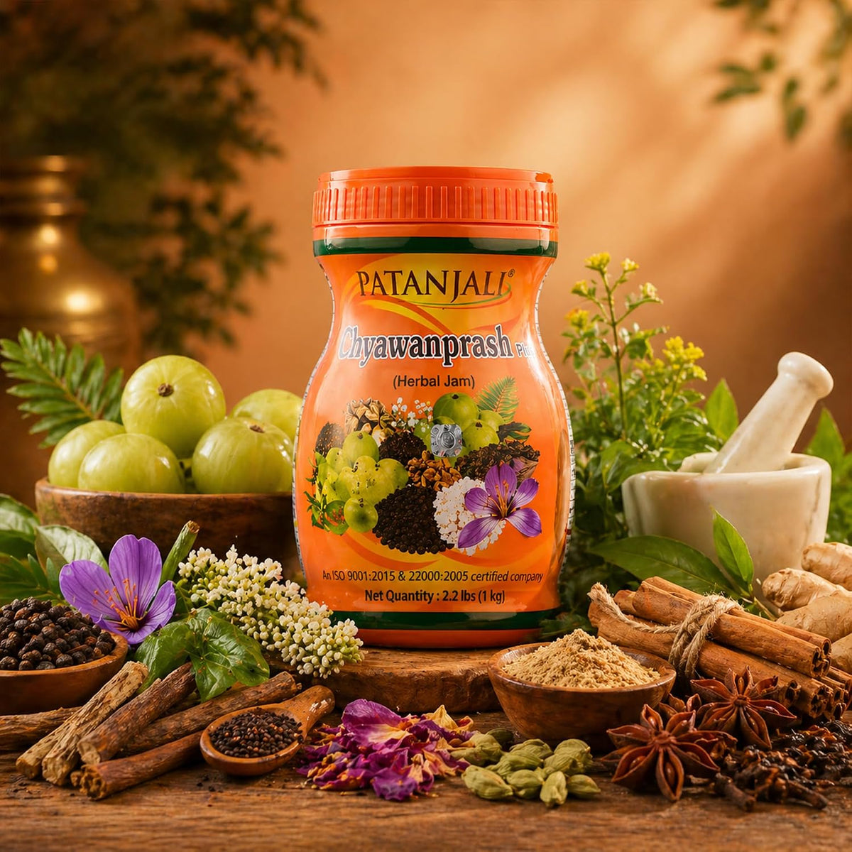 Patanjali Chyawanprash Herbal Jam Plus 1kg - görsel 8