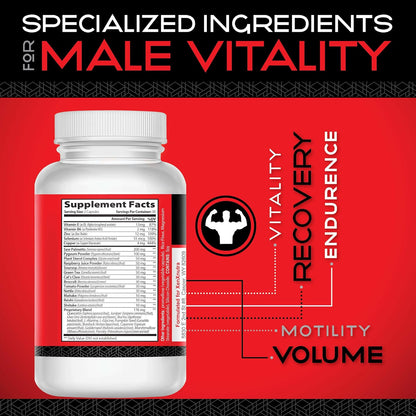 Mr. Man Support – Male Fertility Supplement for Sperm Health, Count and Motility – All-natural Formula with Vitamins, Minerals and Antioxidants – Supports Reproductive Health and Hormonal Balance
