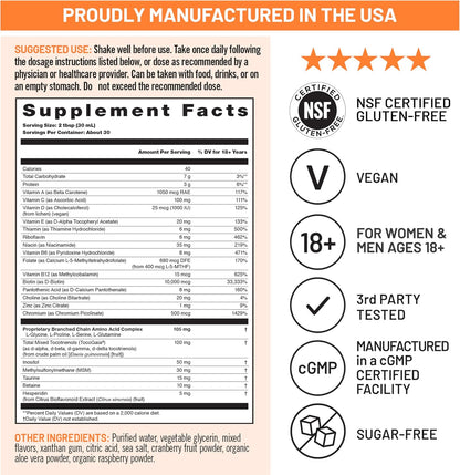 NatureWise Liquid Multivitamin with TocoGaia for Hair Growth & Skin Elasticity – Sugar Free, Vegan – 900 ml