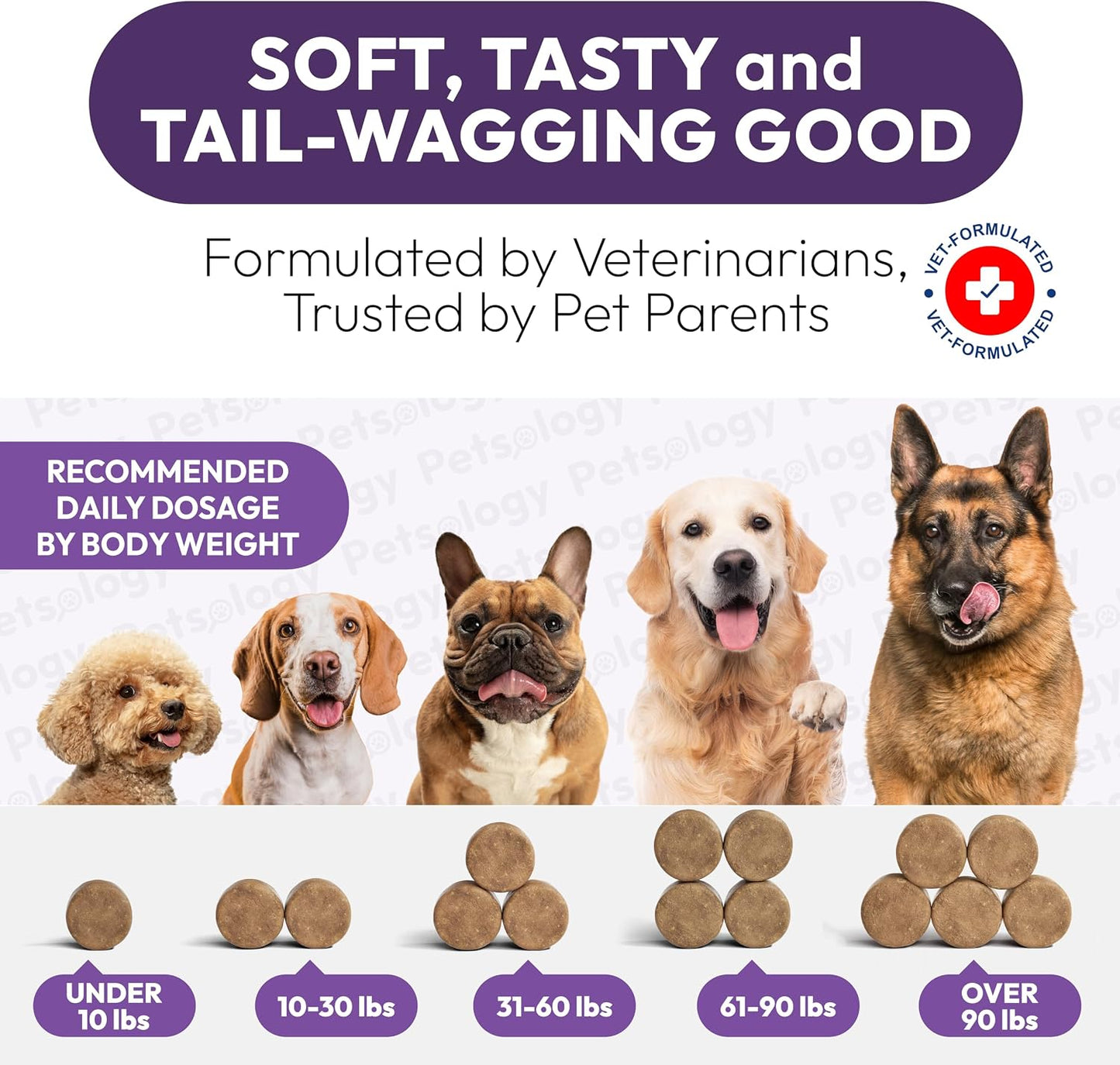 Petsology Dog Multivitamin Chewable - 170 Chews - görsel 8