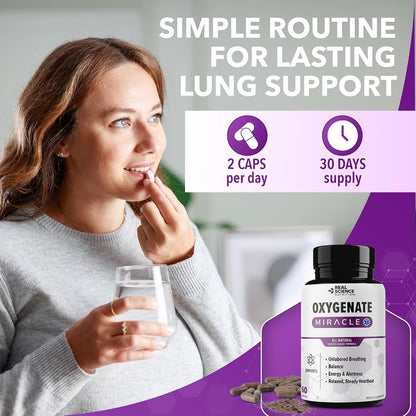 Real Science Oxygenate – Daily Lung & Circulation Support Food Supplement