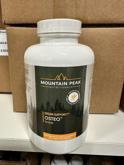 Mountain Peak Nutritionals Osteo Supplement - Bone & Joint Support - 240 Vegetarian Capsules