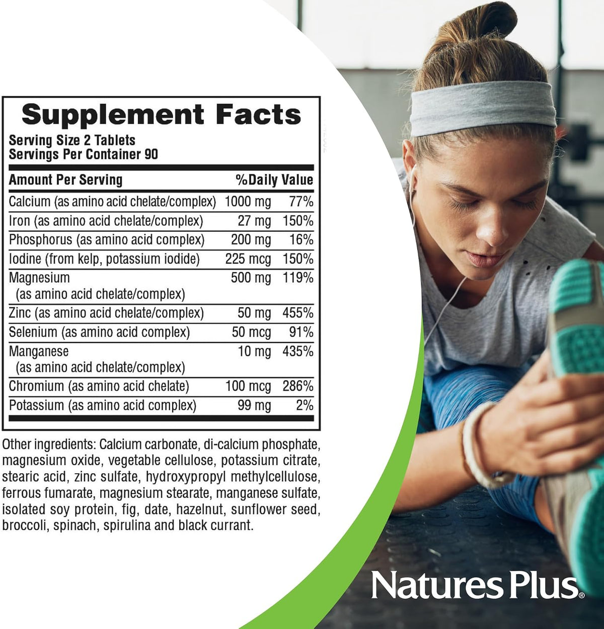 NaturesPlus Ultra-Mins Multi-Mineral Complex - 180 Tablets (Pack of 2) - görsel 5