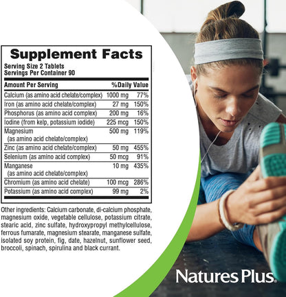 NaturesPlus Ultra-Mins Multi-Mineral Complex - 180 Tablets (Pack of 2)