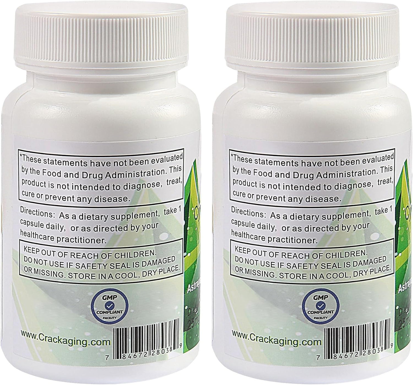 Crackaging Super-Absorption Cycloastragenol 98% 25mg, 60 Capsules - görsel 3
