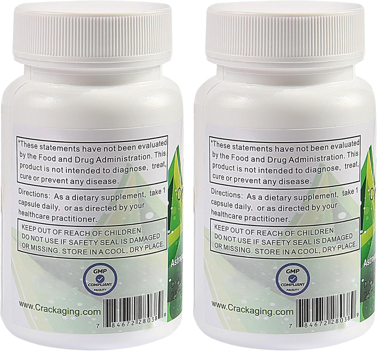 Crackaging Super-Absorption Cycloastragenol 98% 25mg, 60 Capsules - görsel 3