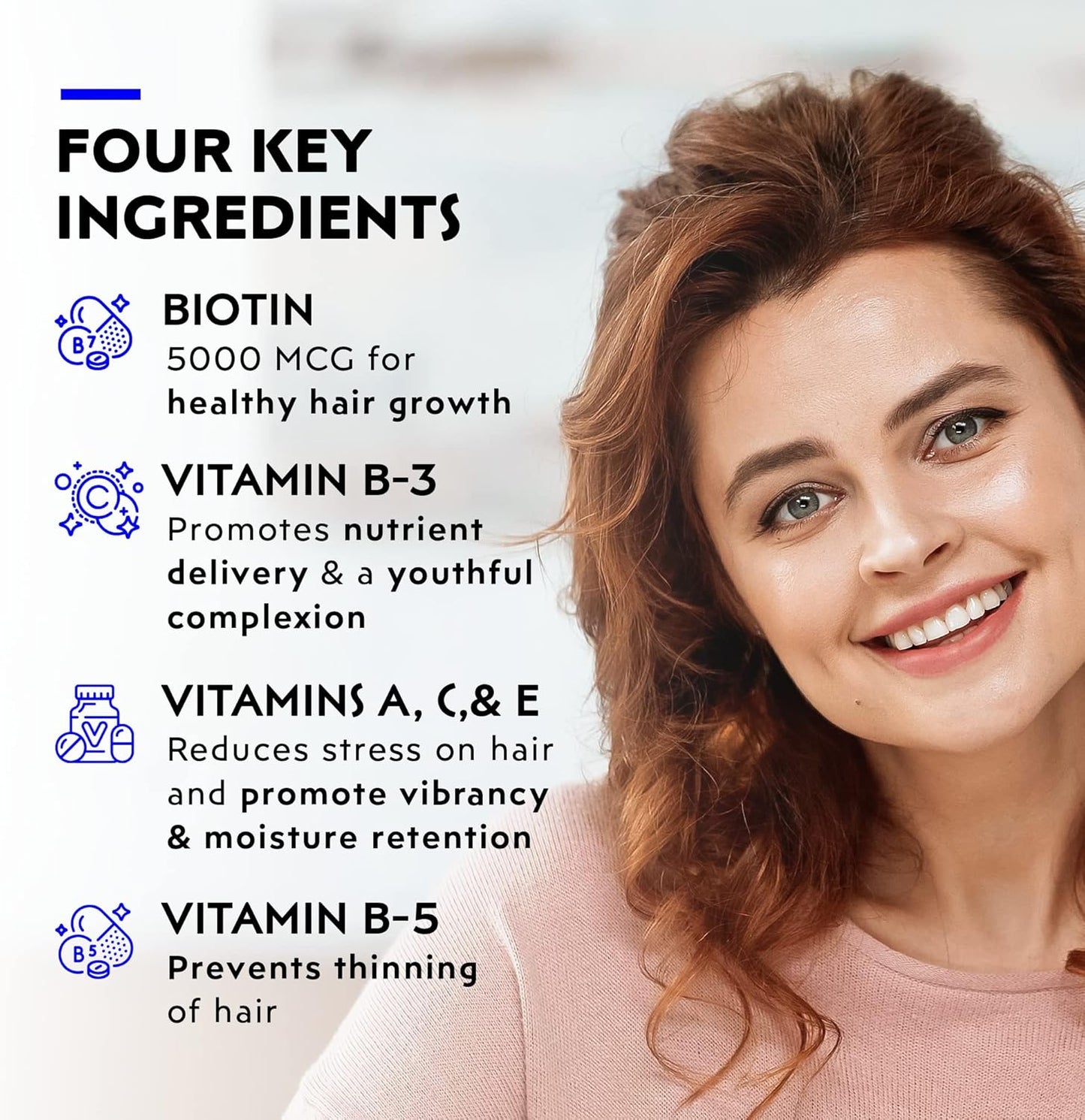 Matrix 5000 Complete Multivitamin – Hair, Skin & Nail Support with 5000mcg Biotin - görsel 3