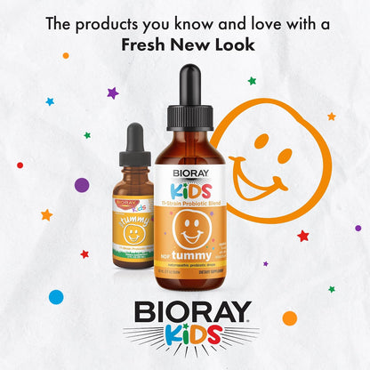BIORAY Kids NDF Tummy, Raspberry - 120 ml - 11-Strain Probiotic Blend