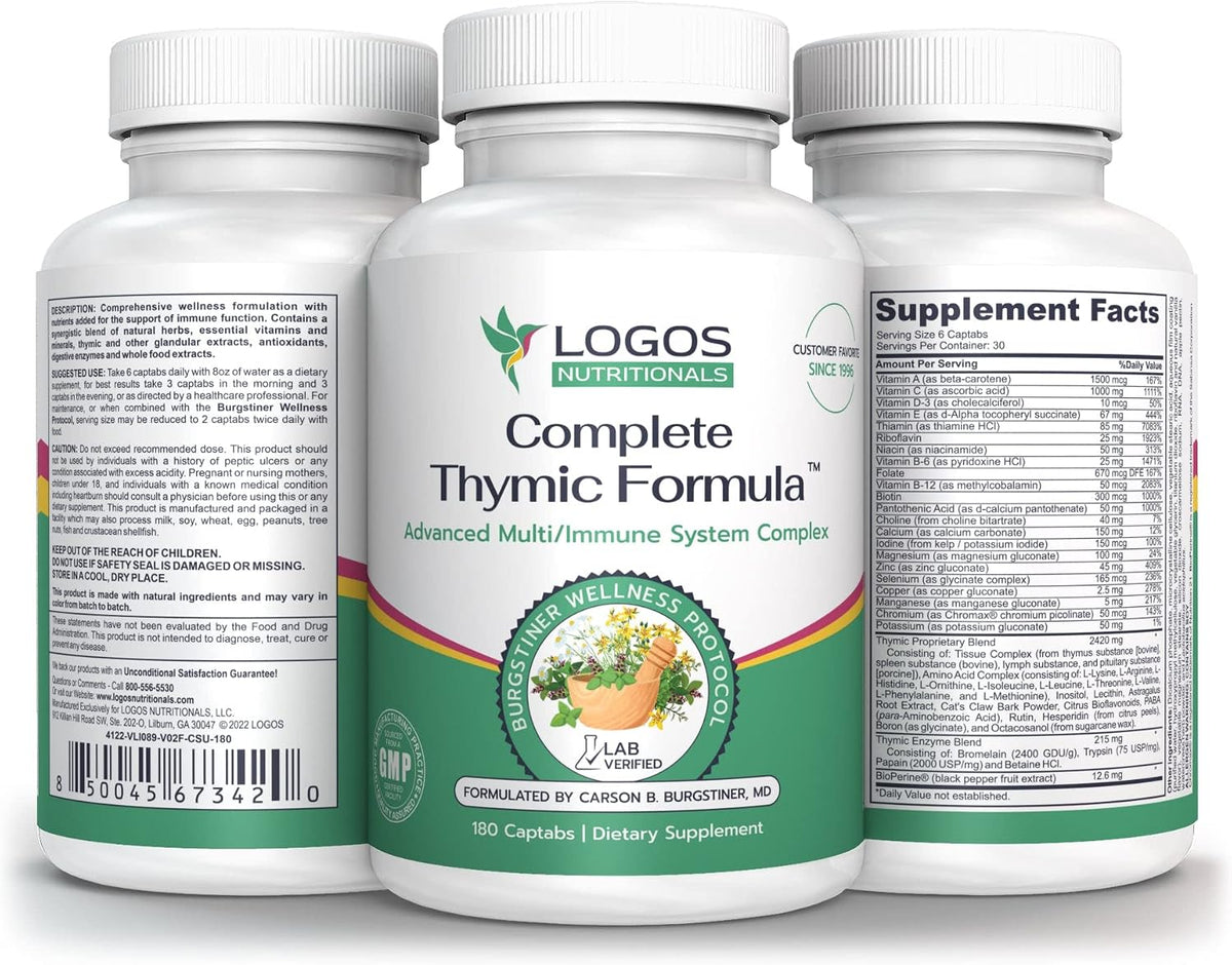 Complete Thymic Formula™ - Multivitamin and Multimineral with Thymus Glandular Extracts - görsel 1