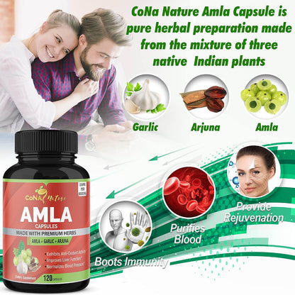 Cona Nature Organic Amla Capsules 1650mg – Dietary Compatibility: The capsules are plant-based (vegetarian), – Image 5