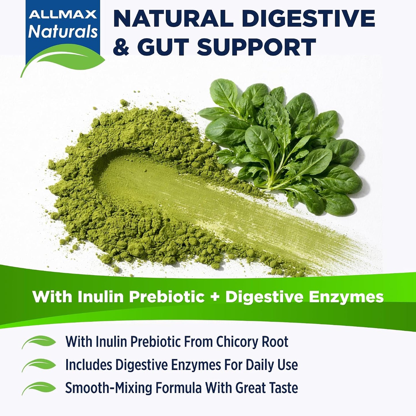 ALLMAX CytoGreens Super Greens Powder, Acai Berry Green Tea Flavour, 14 Servings - görsel 6