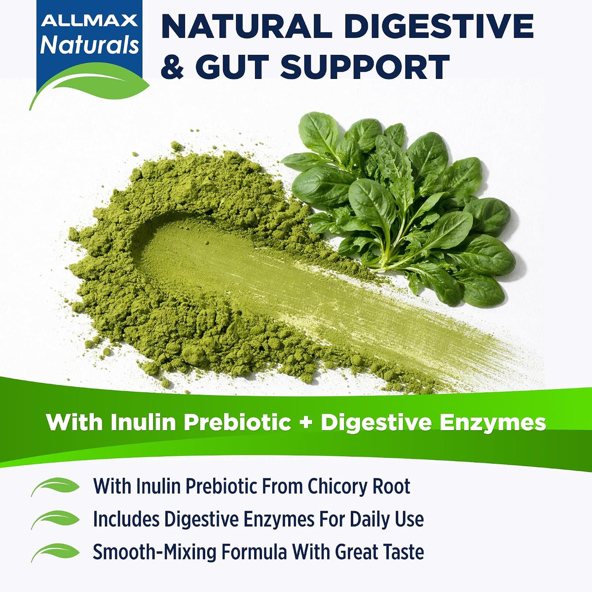 ALLMAX CytoGreens Super Greens Powder, Acai Berry Green Tea Flavour, 14 Servings - görsel 6
