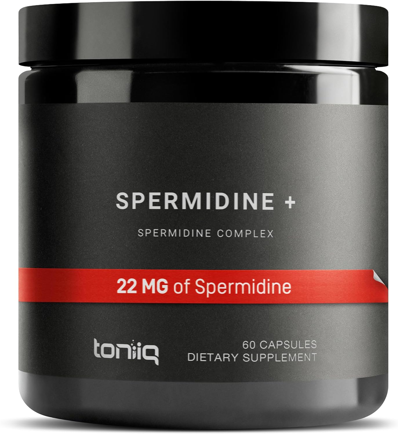 Toniiq 22mg Ultra Concentrated Spermidine Supplement – Spermidine Supplements for Men and Women – Rice Germ Extract and Trihydrochloride Complex Blend – 60 Vegetarian Capsules – 30 Servings - görsel 1