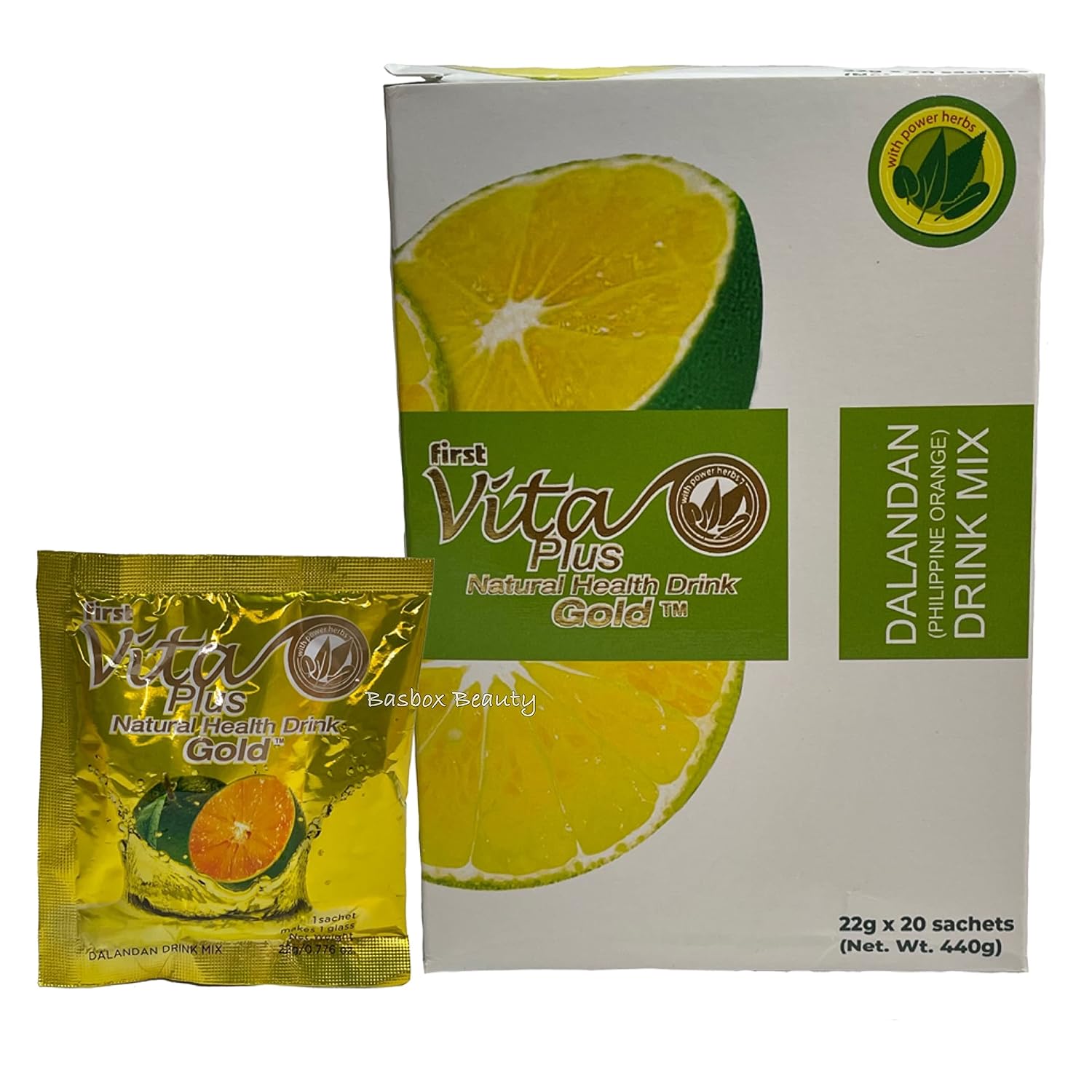 First Vita Plus Natural Health Drink Dalandan GOLD – 40 Sachets (2 Boxes) - görsel 1