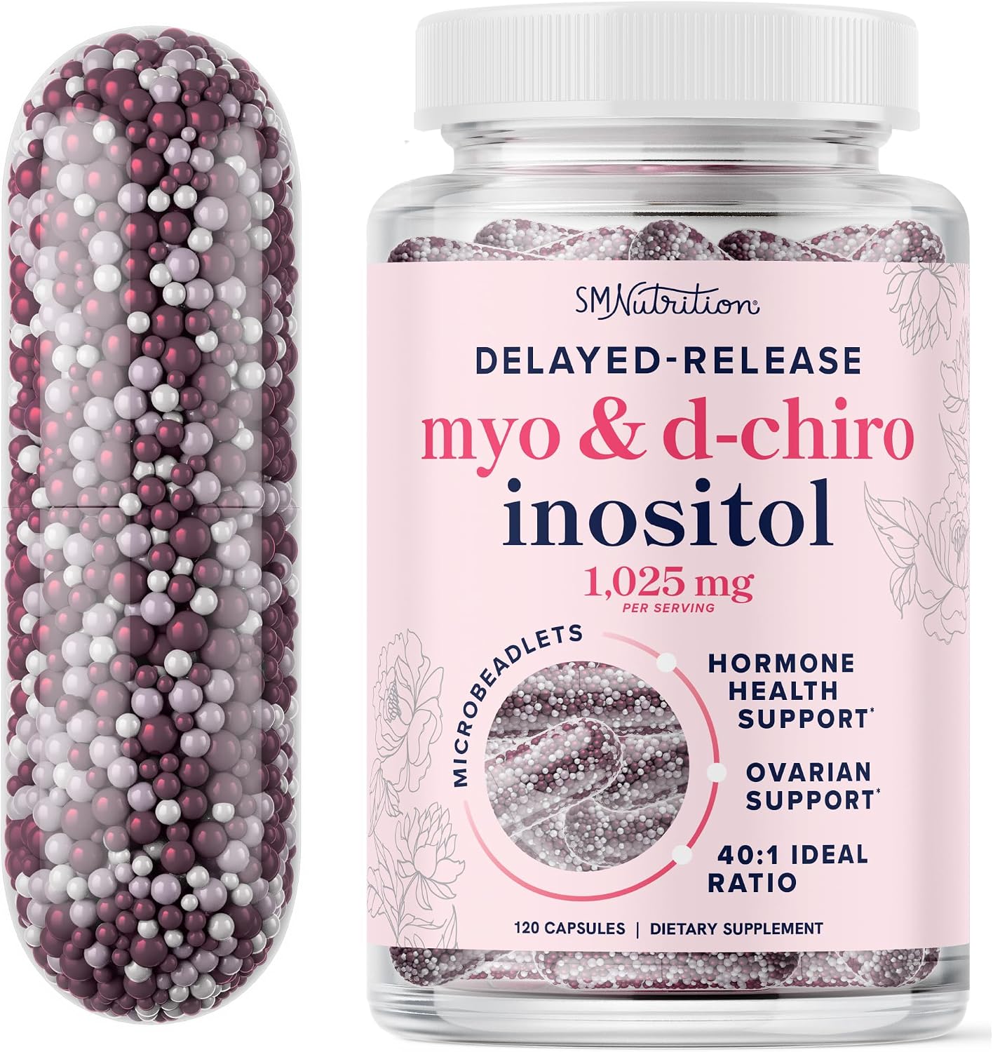 Myo-Inositol & D-Chiro Inositol 40:1 Ratio – Hormone Balance & Ovarian Support, 120 Capsules - görsel 10