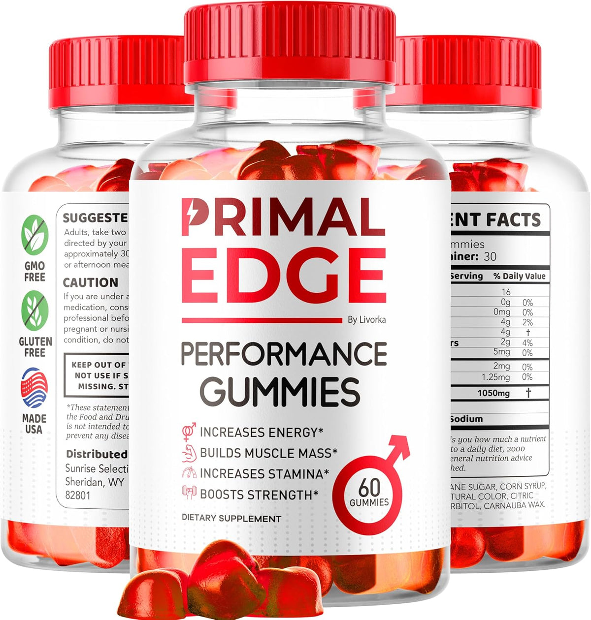 Primal Edge Men's Gummies – Advanced Formula Gummies, 60 Gummies - görsel 5
