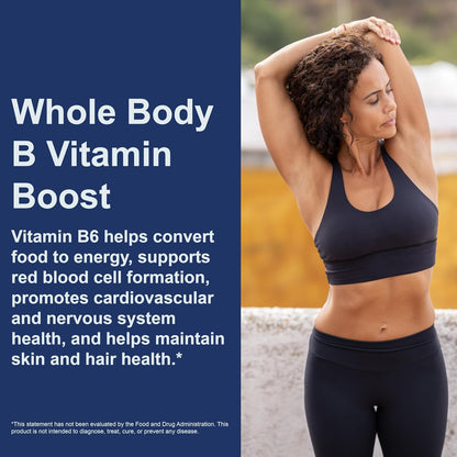 Carlson - B-6 Liquid, Vitamin B-6 for Energy Metabolism and Heart Health, Berry Lemonade Flavour, 120 ml