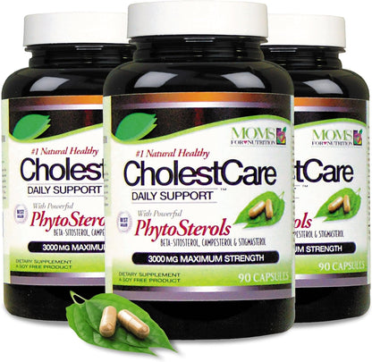 Advanced Phytosterols, Beta-Sitosterol & Plant Sterols - 3 Bottles (90 Capsules Each)