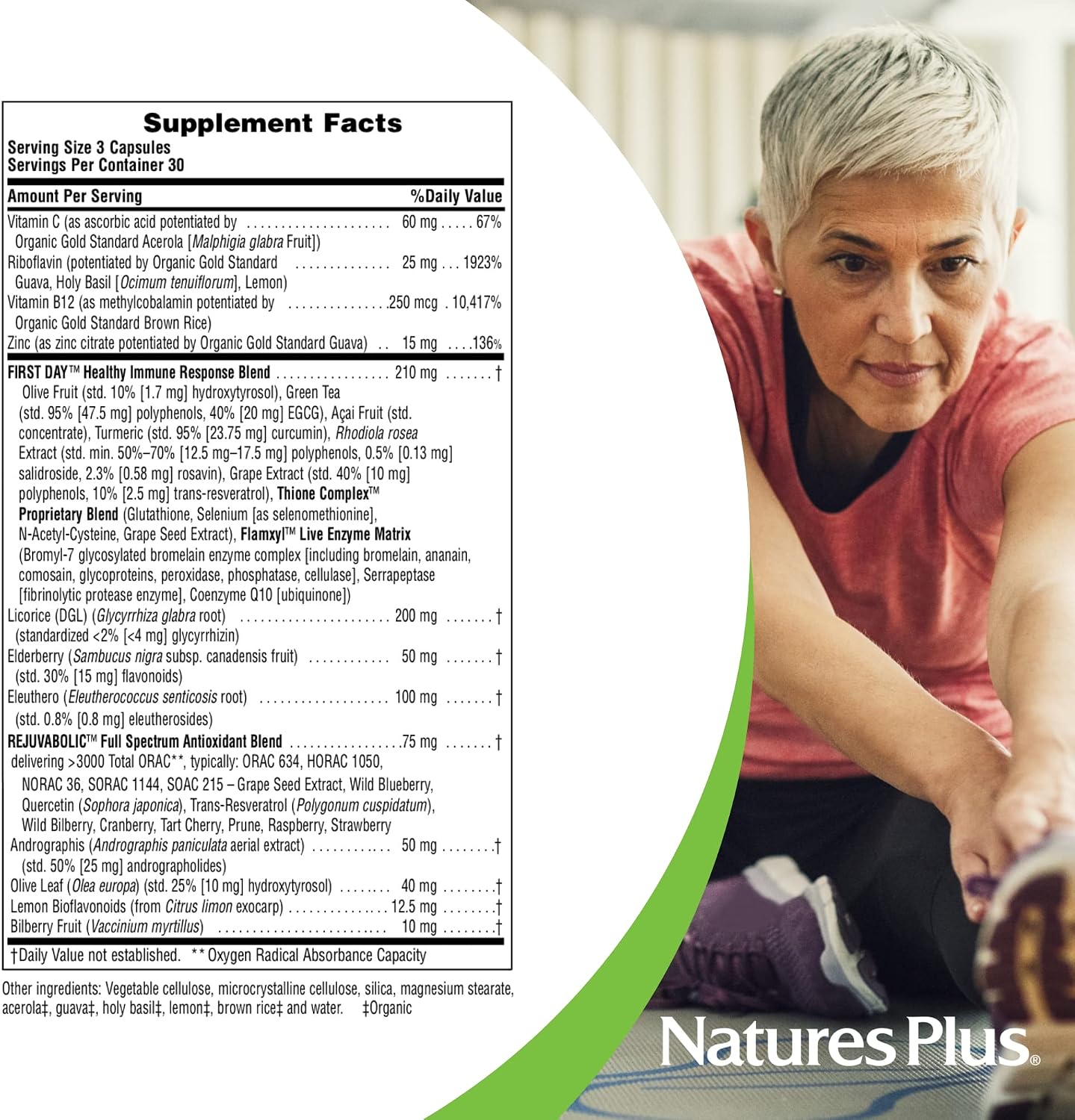 NaturesPlus AgeLoss Lung Support - 90 Capsules - görsel 4