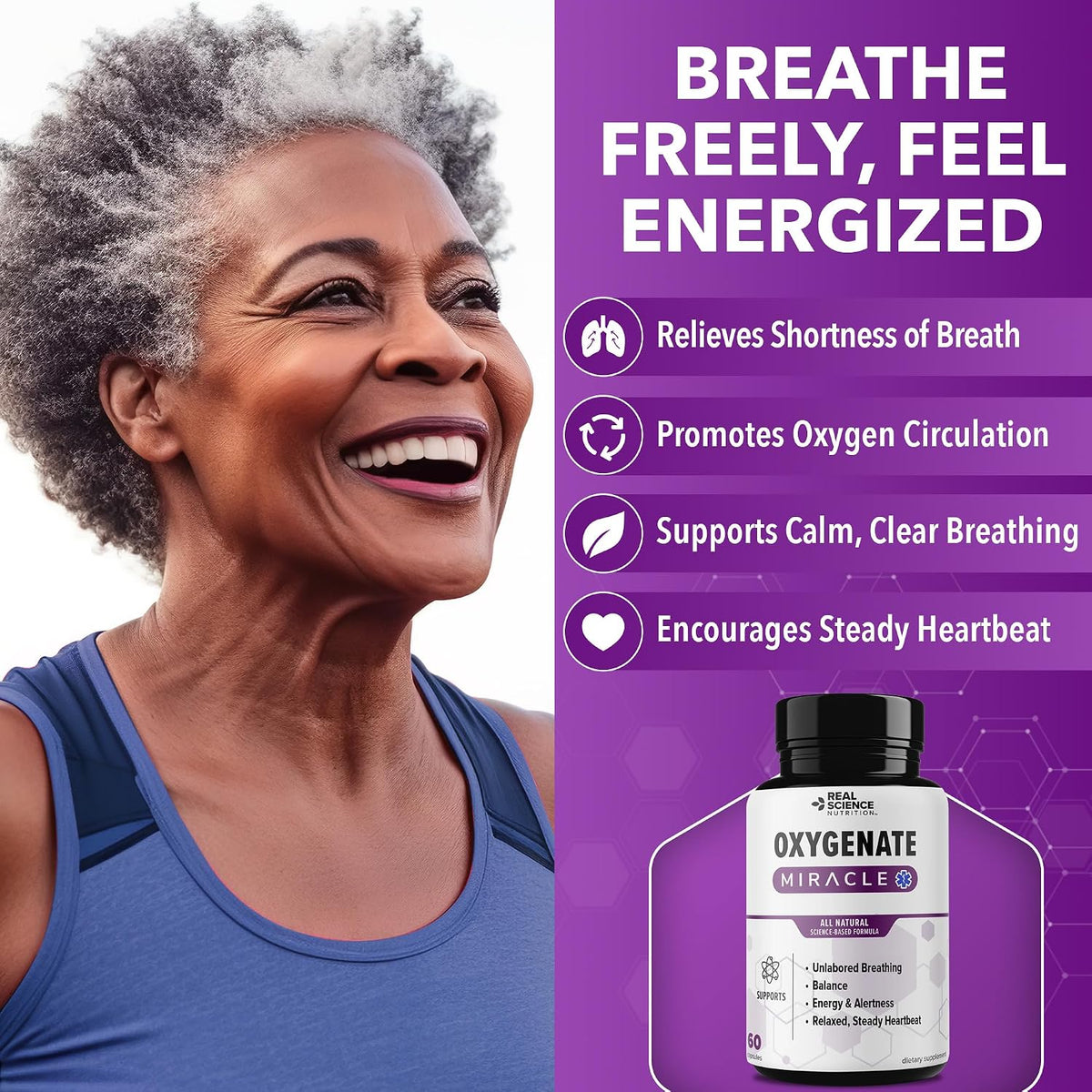 Real Science Oxygenate – Daily Lung & Circulation Support Food Supplement - görsel 2