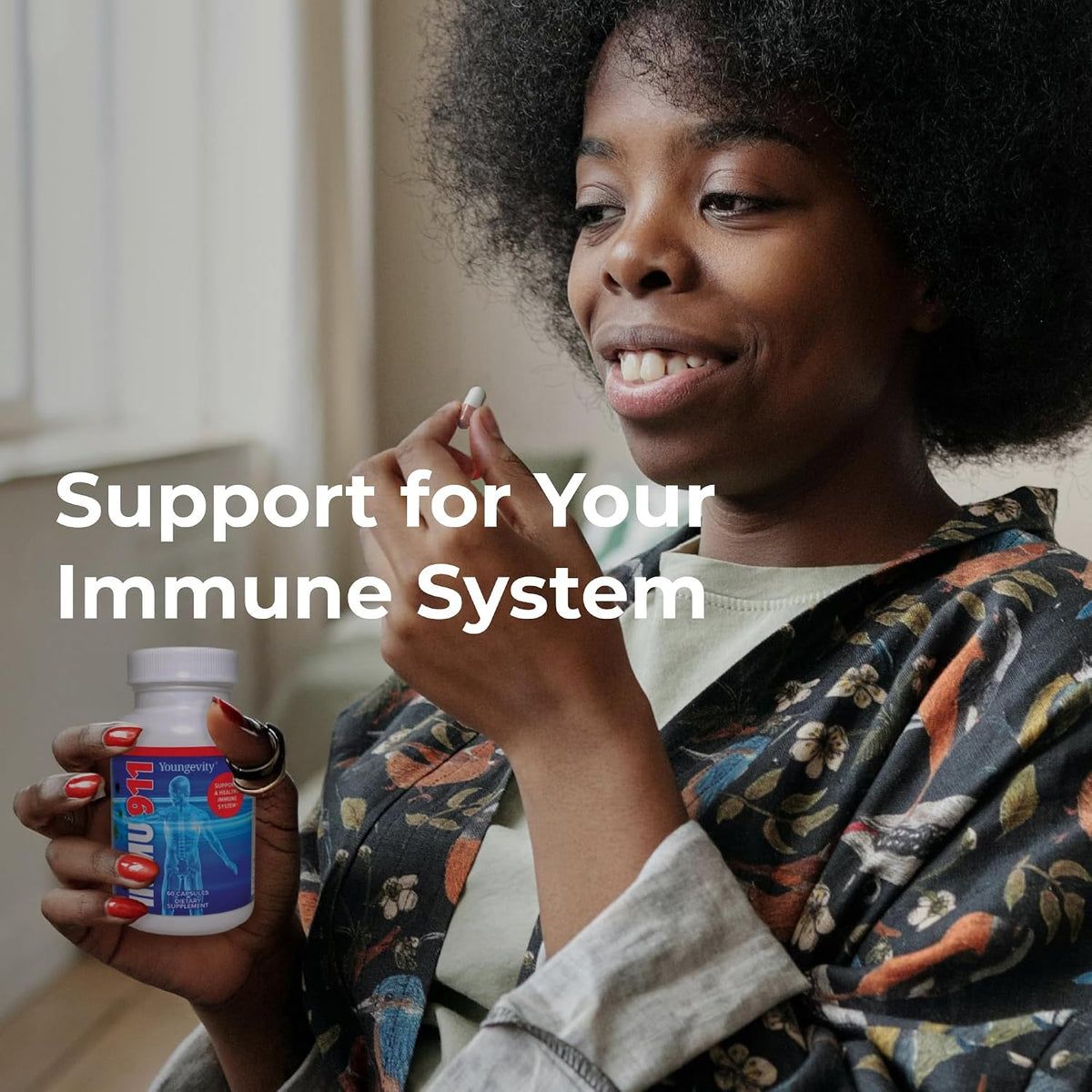Youngevity Immu-911 Advanced Immune Support - 60 Capsules - görsel 6