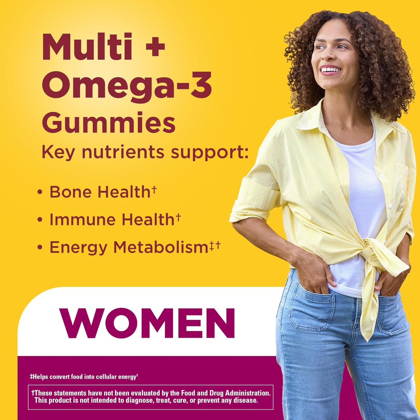 Nature Made Women's Gummy Multivitamins with Omega-3, 150 Gummies - görsel 3