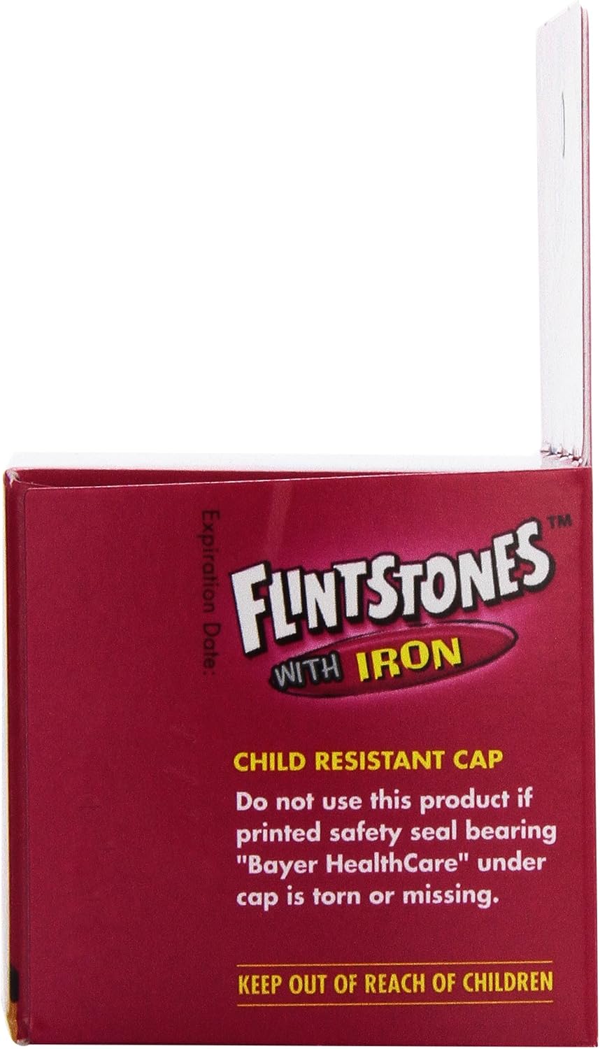 Flintstones Multivitamins with Iron, 60 Chewable Tablets - görsel 2