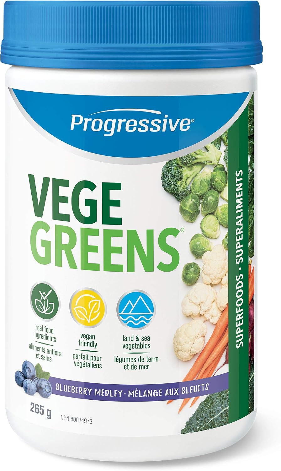 Progressive Blueberry Medley Vegegreens, 265 Grammes - görsel 1