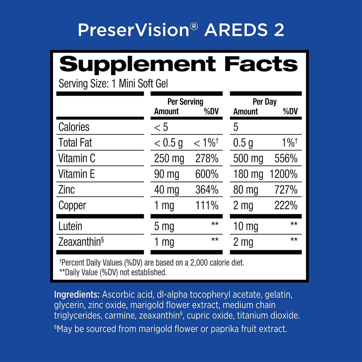 PreserVision AREDS 2 Formula, 120 Soft Gels - görsel 5