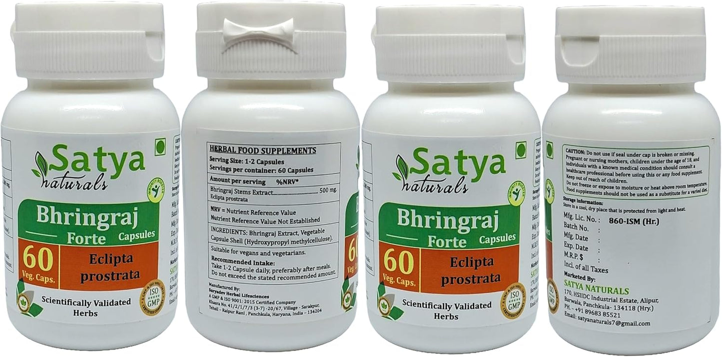 Bhringraj Capsules 500 mg, 60 Capsules (Pack of 4) - görsel 2