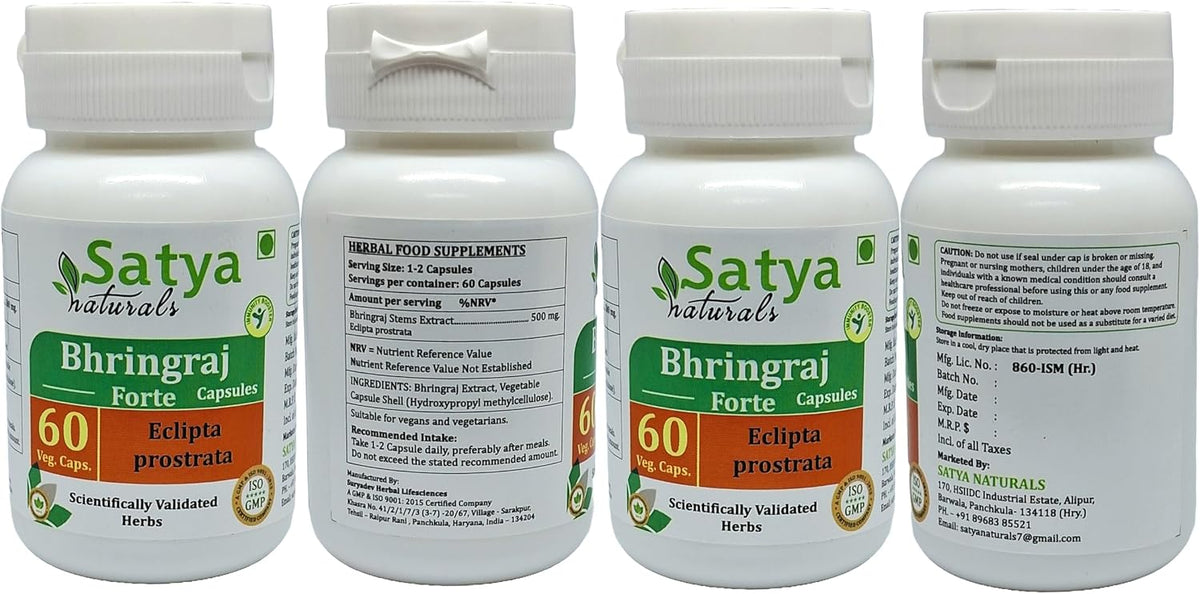 Bhringraj Capsules 500 mg, 60 Capsules (Pack of 4) - görsel 2