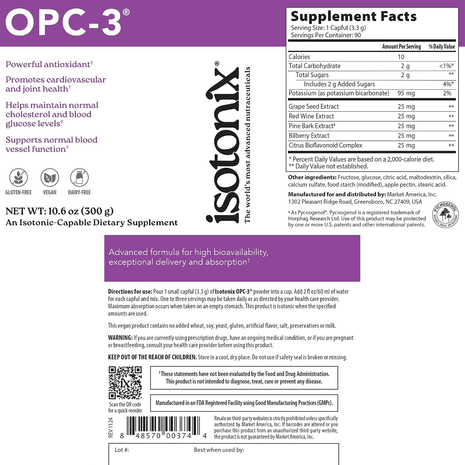 Isotonix Daily Essentials Kit with Iron – Multivitamin, Calcium, B-Complex, and OPC-3 (4-Piece Set, 90 Servings) - görsel 4