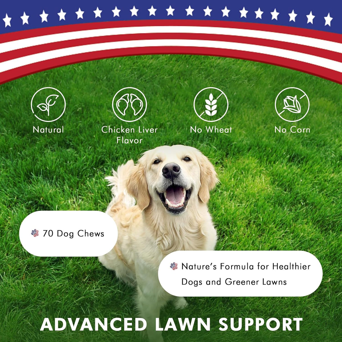 Pawfetto Advanced Lawn Support Supplement for Dogs (70 Chews) - görsel 2
