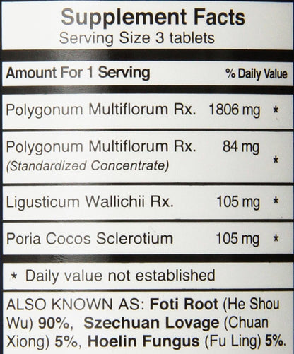 Dr. Shen's Shou Wu Pill (200 Tablets – One Month's Supply)