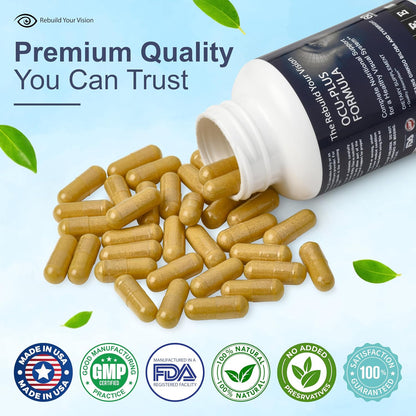 Ocu-Plus Formula – Eye Health Supplement with Lutein & Zeaxanthin – 60 Capsules