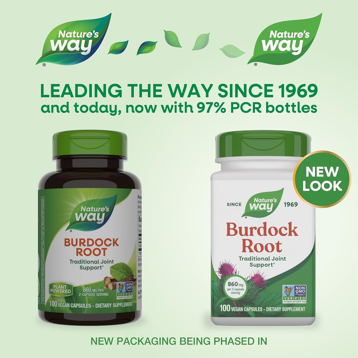 Nature's Way Burdock Root, Traditionally Used for Joint Health, 100 Vegan Capsules (Packaging May Vary) - görsel 2