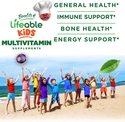 Doctors Finest Kids Multivitamin Gummies - Vegetarian, Non-GMO, 120 Count