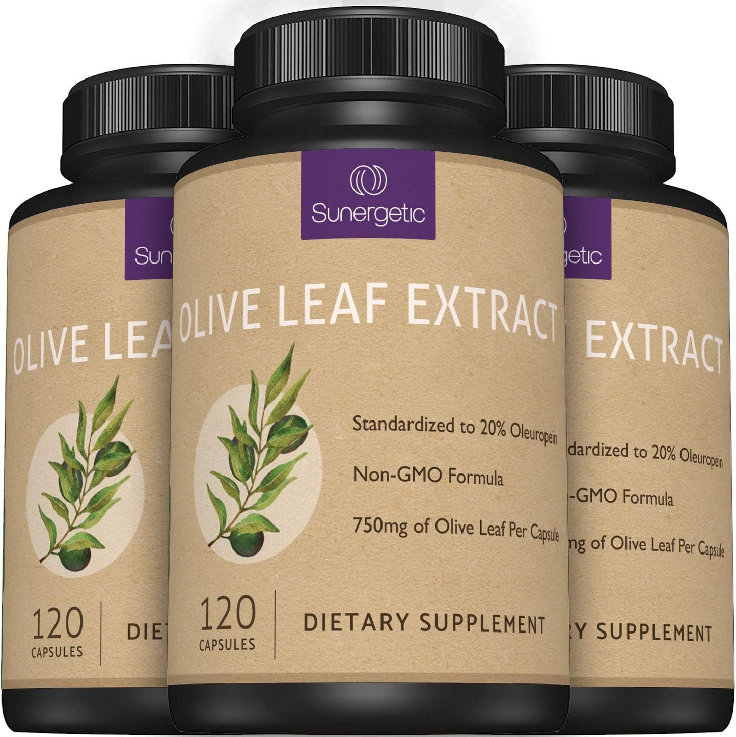 Premium Olive Leaf Extract Capsules – 20% Oleuropein – Immune & Cardiovascular Support – 750 mg – 120 Capsules - görsel 5