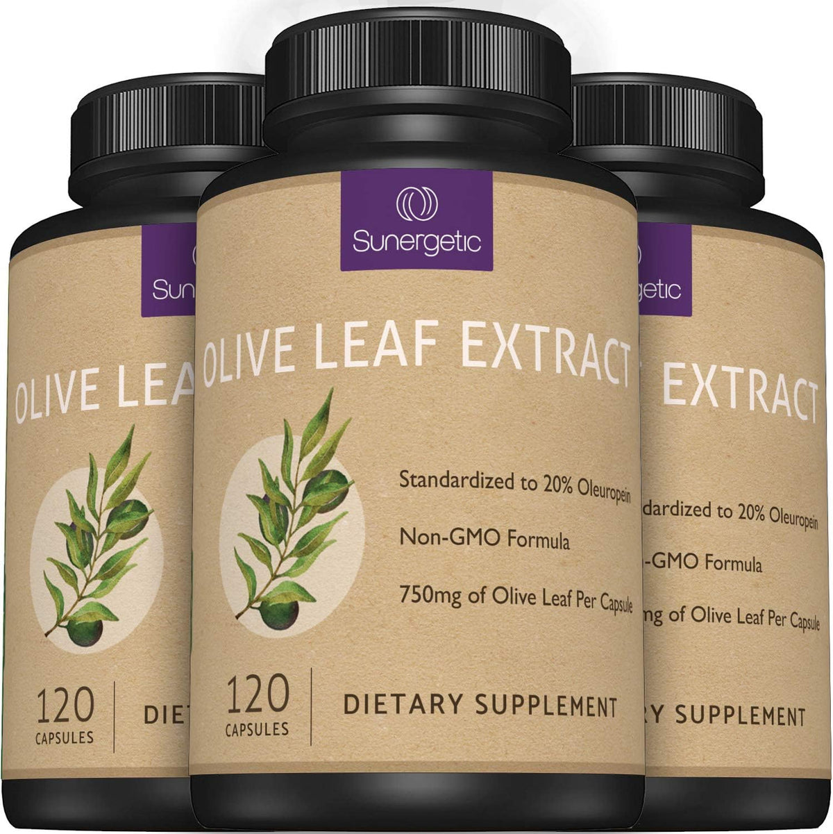 Premium Olive Leaf Extract Capsules – 20% Oleuropein – Immune & Cardiovascular Support – 750 mg – 120 Capsules - görsel 5