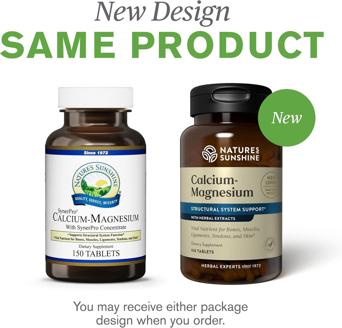 Nature's Sunshine Calcium-Magnesium SynerPro, 150 Tablets - görsel 7