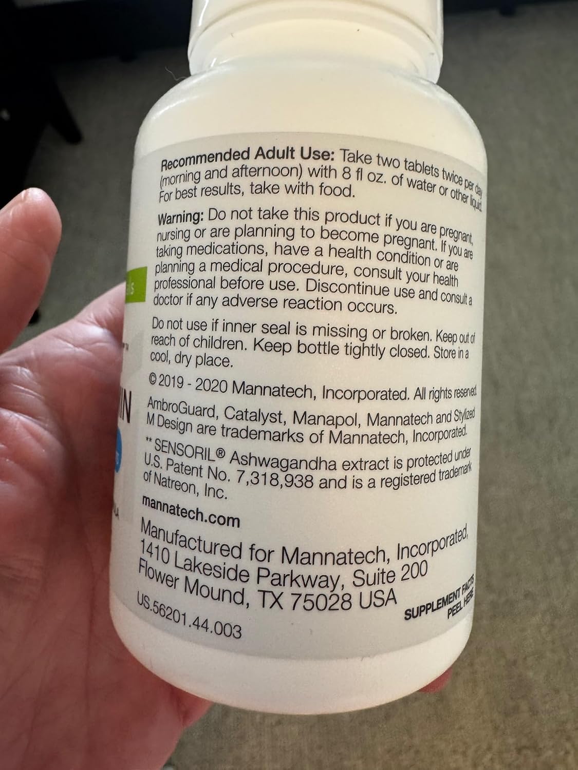 Mannatech Catalyst Multivitamin – 120 Tablets with Ashwagandha - görsel 7