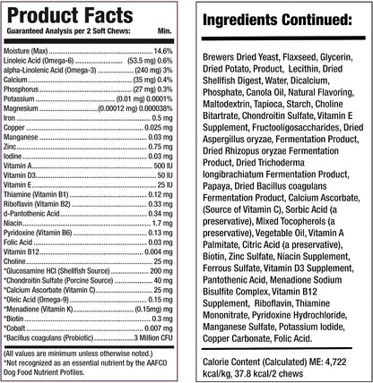 Larry 8-in-1 Multivitamin Dog Supplement - 120 Salmon Soft Chews