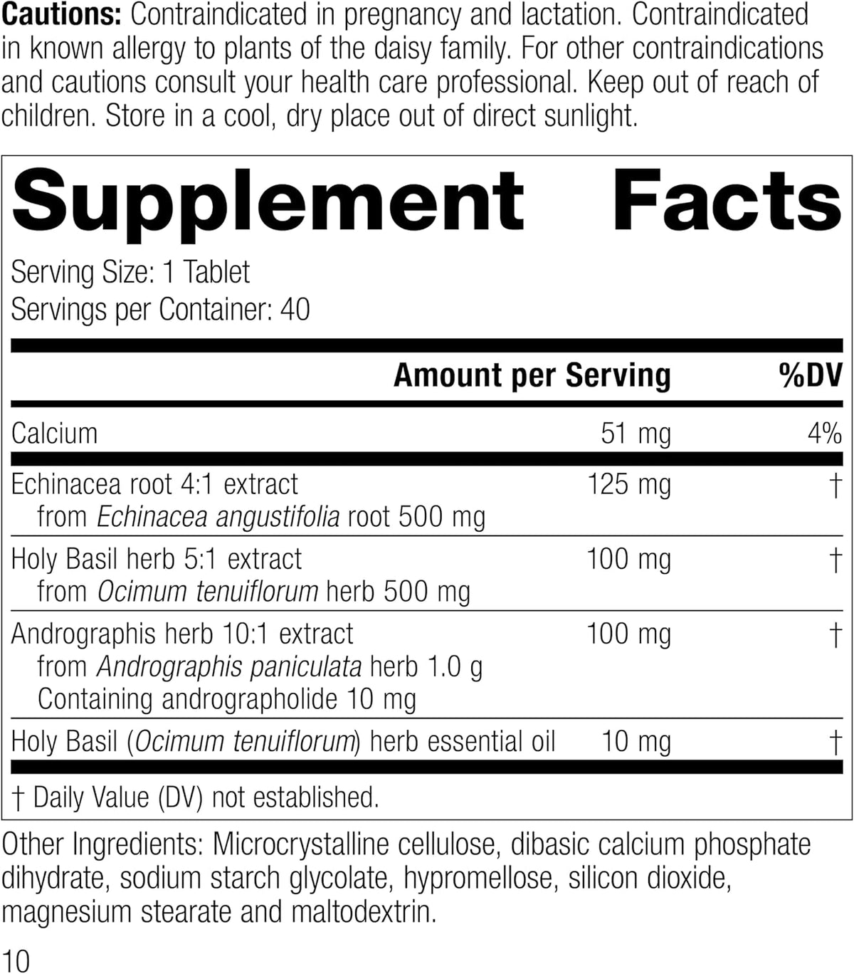 Mediherb - Andrographis Complex 40 Tablets - görsel 2