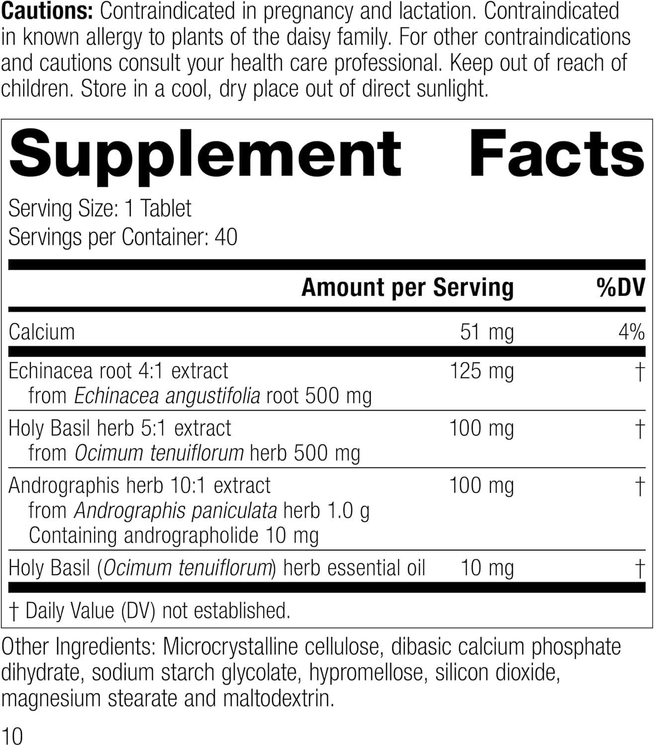 Mediherb - Andrographis Complex 40 Tablets - görsel 2