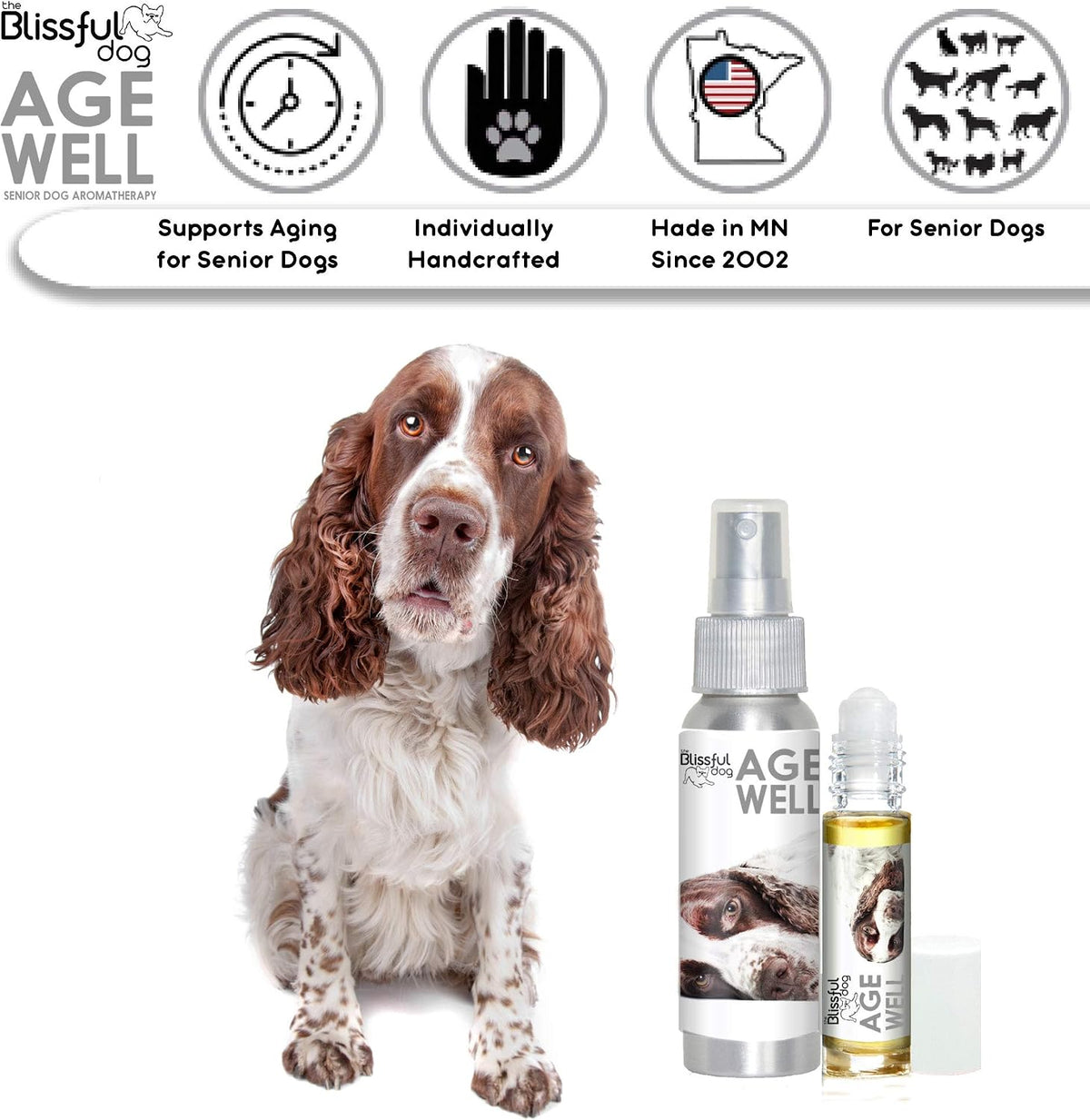 The Blissful Dog Springer Spaniel Age Well Aromatherapy Spray - görsel 3