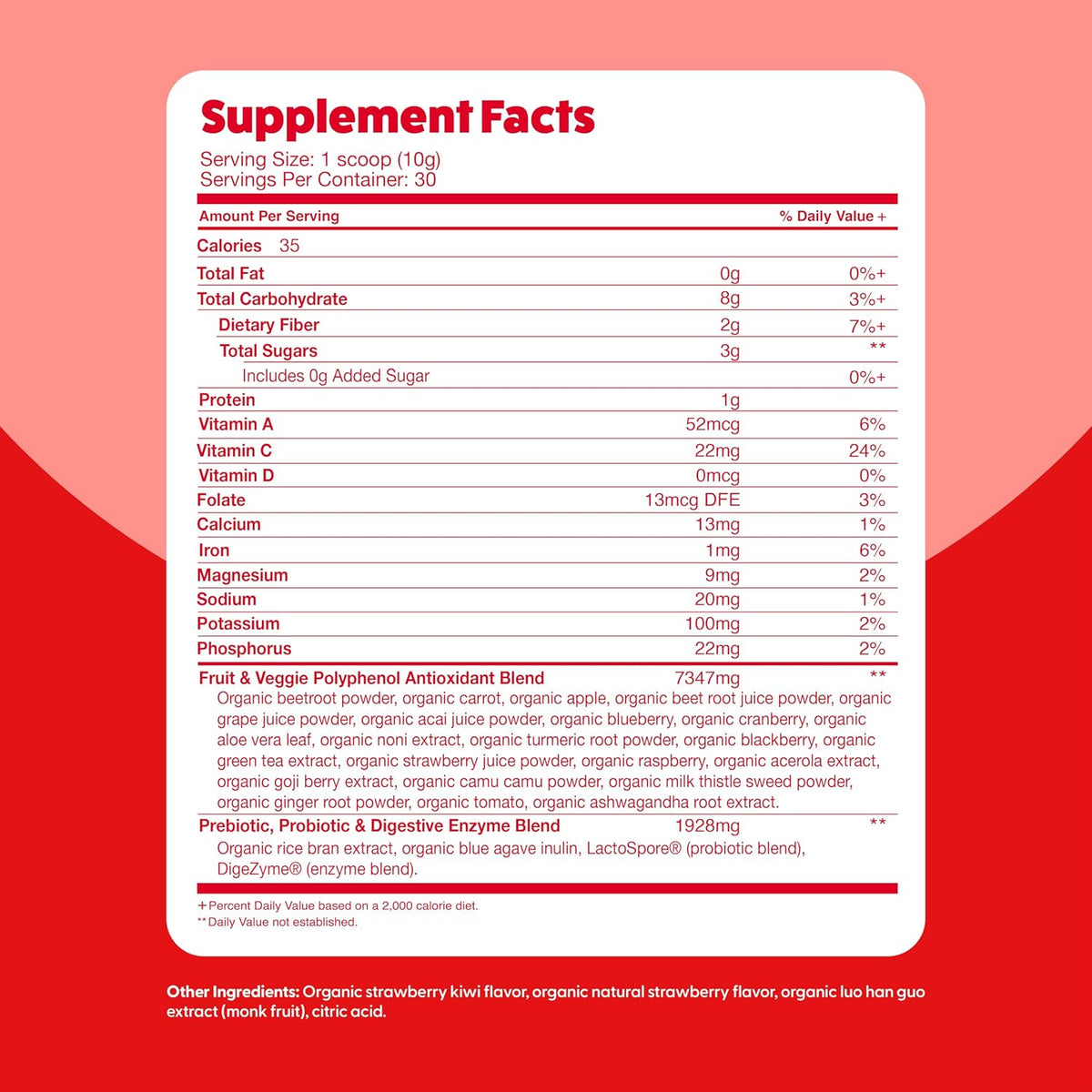 Feel Great Organic Superfood Reds Powder - görsel 9