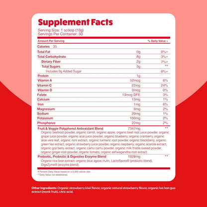 Feel Great Organic Superfood Reds Powder
