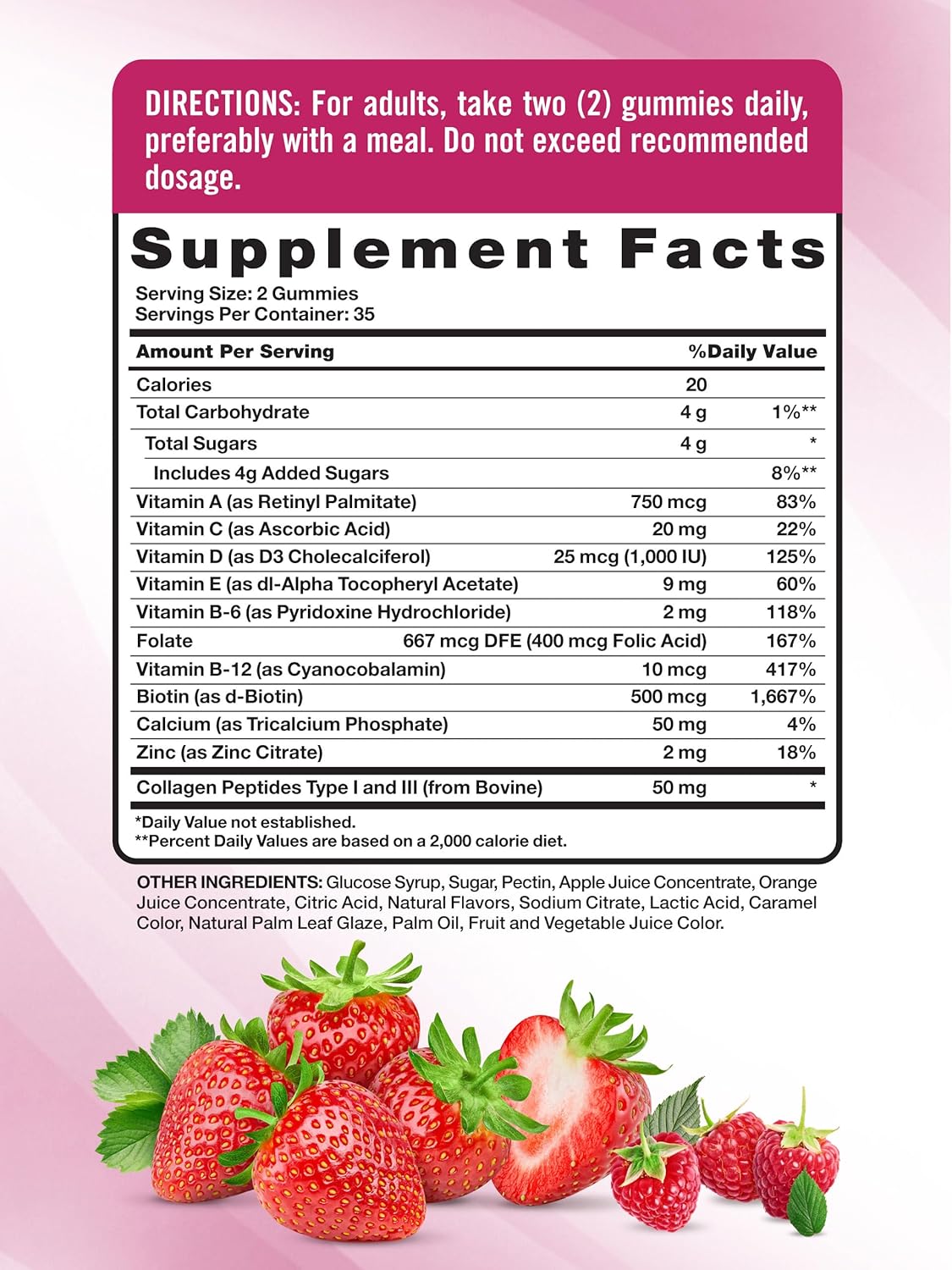 Nature's Truth Women's Multivitamin Gummies Plus Collagen & Biotin, 70 Count - görsel 2