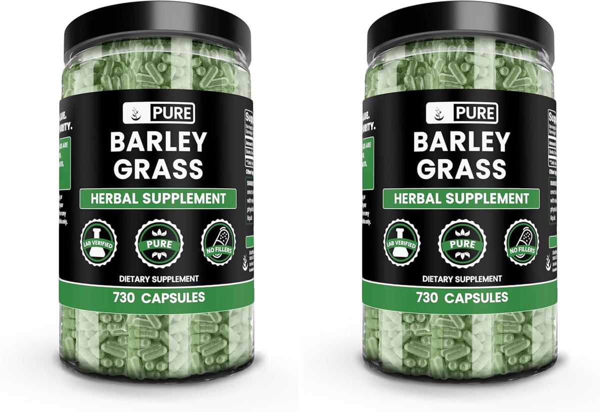 Pure Original Ingredients Barley Grass (730 Capsules) - görsel 9