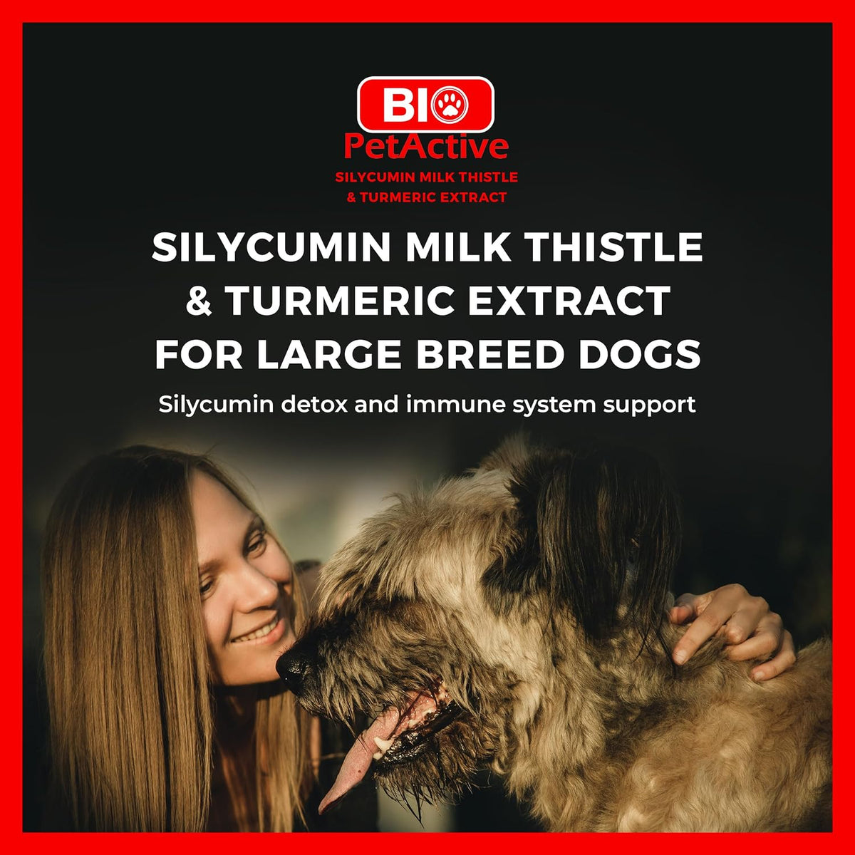 Bio PetActive Silycumin Milk Thistle & Turmeric Supplement for Dogs - Advanced Liver & Kidney Support with 80% Silymarin and Curcumin - Detoxification & Antioxidant Formula - 45 Chewable Tablets - görsel 2